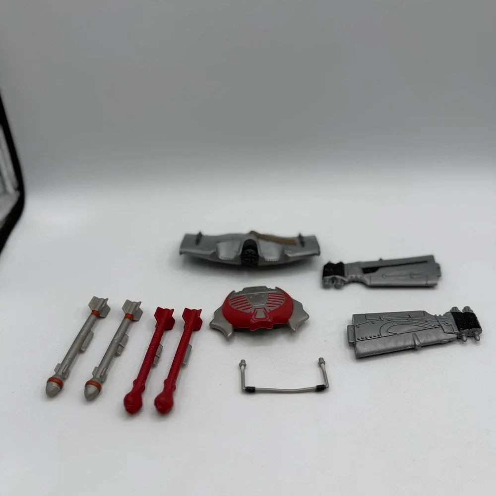 Vintage 2003 G.I. Joe Spy Troops Cobra Air Assault Glider & 4 Missile Lot